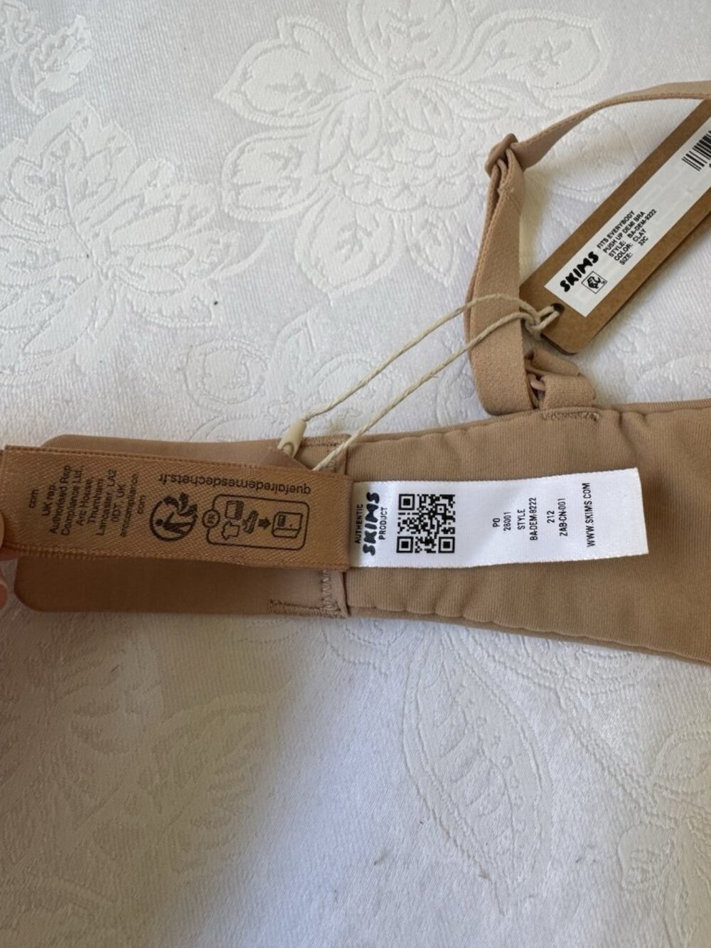 NEW SKIMS Fits Everybody Push-Up Demi Bra Clay Nude 32C 32 C NEW NWT - Picture 12 of 14